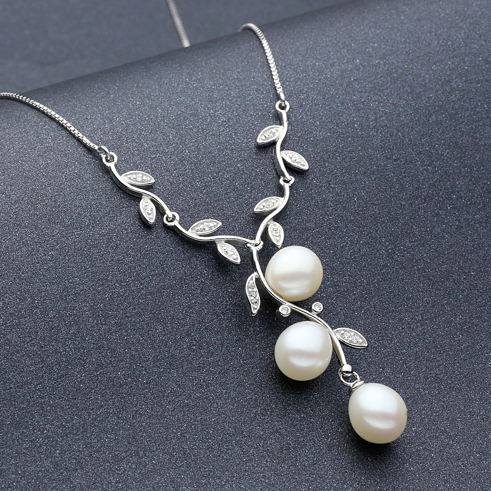 Freshwater Pearls Necklace 925 sterling silver - Lalbug.com
