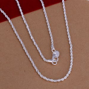 silver plated necklace