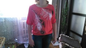 Feather Printed T-shirts