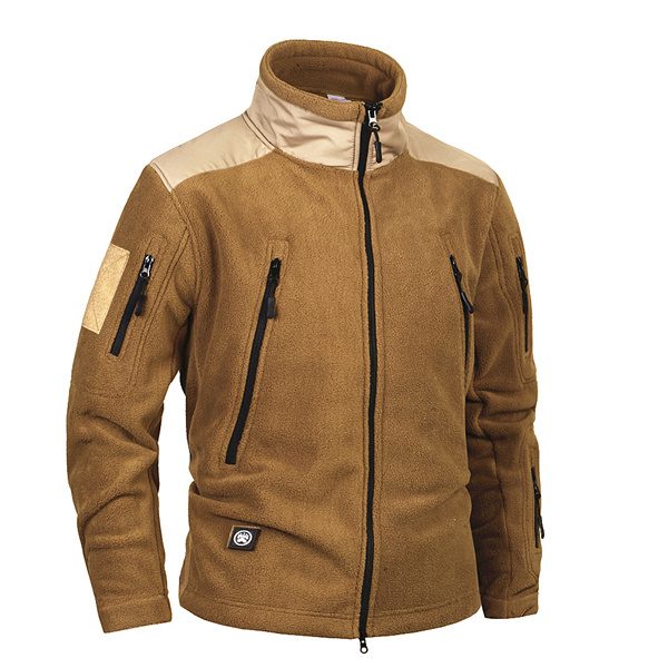 New Army Fleece Jacket Patchwork Quilt - Lalbug.com