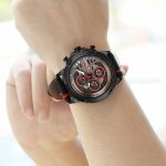 Leather Sport Wrist Watch