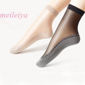 Velvet Silk Women Socks Slip-resistant Sock
