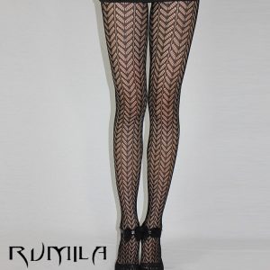 Black Sexy Fishnet Pattern Jacquard Stockings Pantyhose