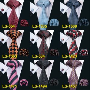 100% Silk Classic Ties Mens Tie Black Paisley