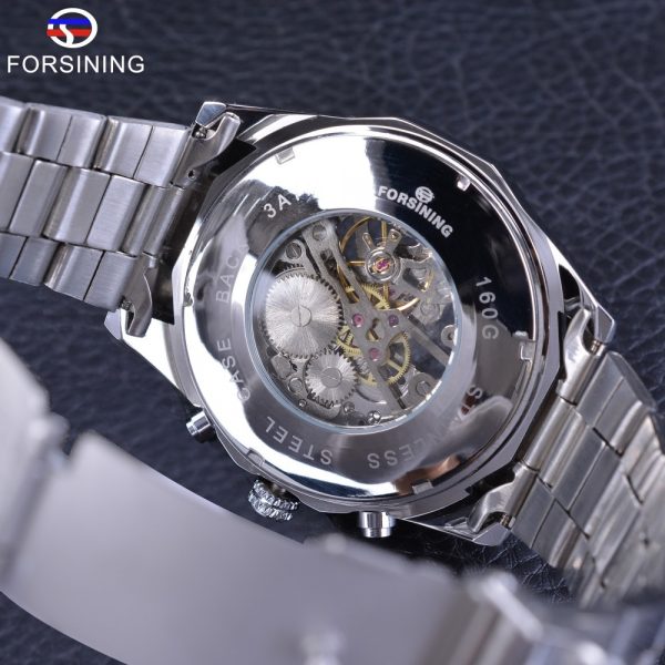 Men Skeleton Watches Transparent Mechanical Watch