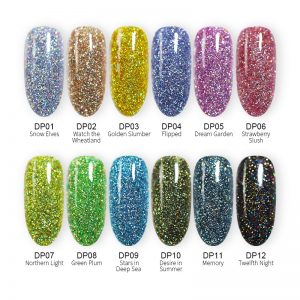 Holographic Dip Nail Powders Glitter Decoration