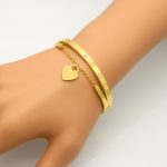 Luxury Brand Bracelet Women Hanging Heart