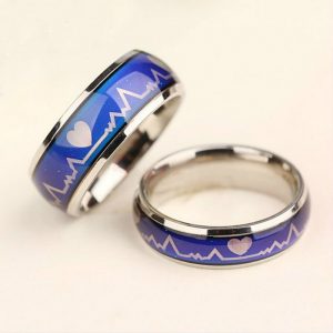 Fashion Mood Ring Stainless Steel Wedding Rings