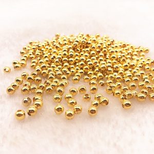 Jewelry Metal Beads Smooth Ball Spacer Bead