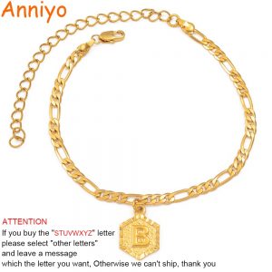 A-Z Initial Letter Anklet Alphabet Jewelry