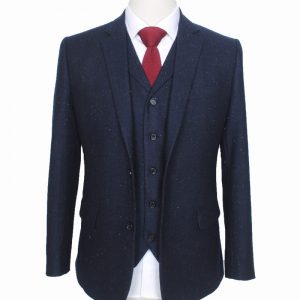 Custom Made Woolen Tweed Suit