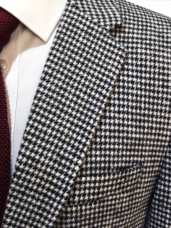 Woolen Houndstooth Blazer Casual Suit
