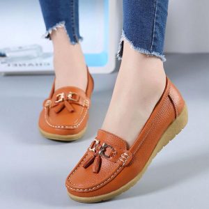 Women Shoes Leather Flats