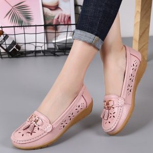 Women Flats Genuine Leather Shoes