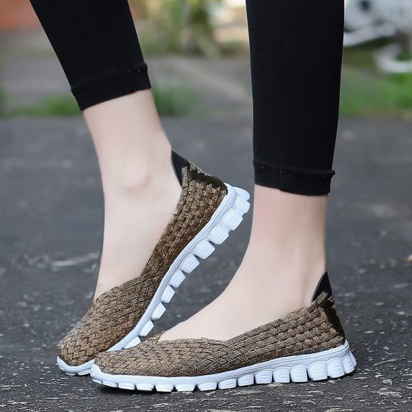 Casual Flats Shoes Woven Shoes