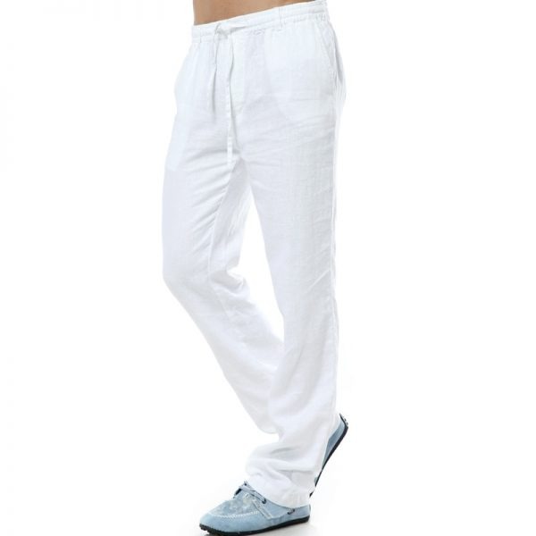 Summer Linen Pants Casual Straight Pants