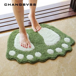 Foot Print Bath Mats Bathroom Carpet