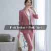 2 Pieces Pink Suit