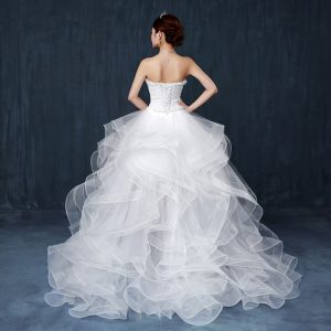 Lace Strapless Wedding Dresses