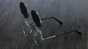 Steampunk Sunglasses Round Metal