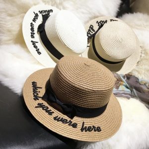 Lady Embroidery Sun Caps
