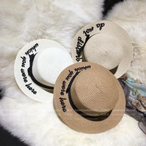 Lady Embroidery Sun Caps