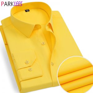 Yellow Mens Dress Shirts