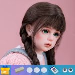 Toy Knitted Wool Hairstyle Wig
