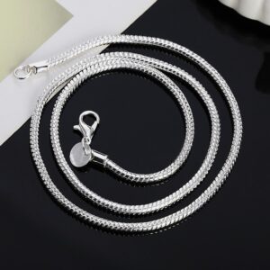 Circle Silver Parallel Necklace