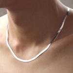 Silver Necklace Snake Chain