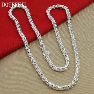 Silver Pearl Patterned Chain