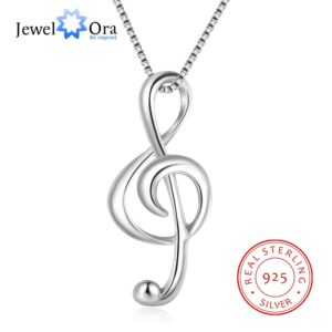 Silver Musical Note Necklaces