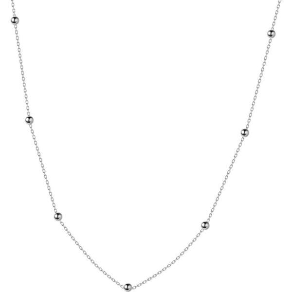Cross Chain Bead Necklace