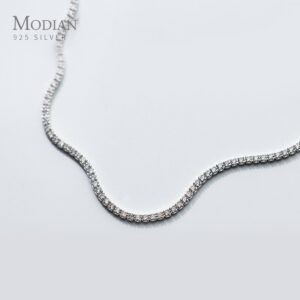 Silver Dazzling CZ Choker Necklace