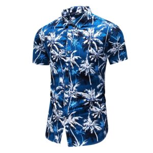 Beach Hawaiian Shirt Men Fashion