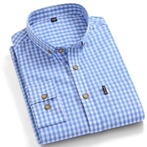 100% Cotton Checkered Dress Shirt