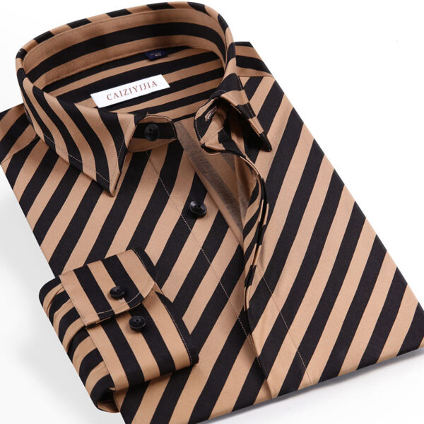 Luxury Cotton Striped Dress Shirt