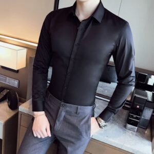 Business Shirts Men Fashion Dress