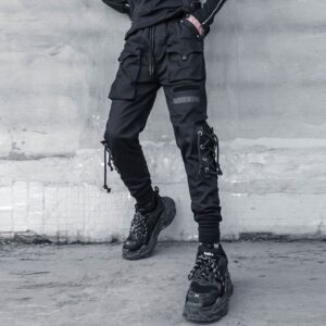 Streetwear Tactical Straps Cargo Pants