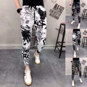 Summer Flower Pants Casual Trousers