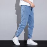 Denim Cotton Pants Embroidery Jeans