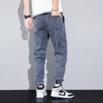 Denim Jogger Pants Cargo Jeans