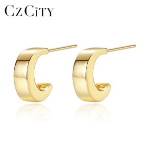 Fashion Golden Metal Hoop Earrings