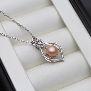 Freshwater Pearl Silver Pendant Necklace
