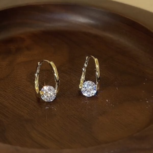 Korean Zirconia Earrings Chic Jewelry
