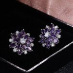 Gorgeous Flower Zircon Stone Earrings