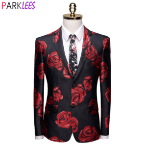Luxury Floral Rose Embroidery Blazer