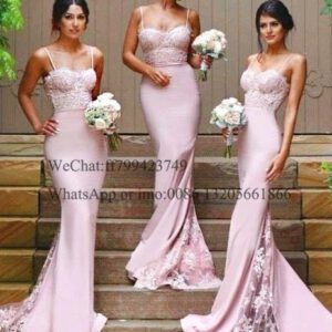 Lace Mermaid Dresses Bridesmaid Gown