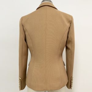 Pique Blazer Jacket Double Breasted