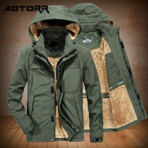 Fleece Cargo Jacket Warm Coat